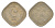 Пакистан 1/2 анна 1949 редкий год KM 2 медно-никель 4649-255