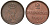 Ганновер 2 пфеннига 1845 B, Эрнст Август (1837-1851) KM 202.1, AKS 124, J. 75 медь 75-1827