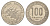 Габон 100 франков 1984 KM 13 никель 4641-1146