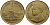 ТАИЛАНД 50 САТАНГОВ = 1/2 БАТА 1994 (2537 ГОД) KM 203 латунь 54-968