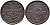 Швеция 1/3 скиллинга 1843 Карл XIV Юхан (1818-1844) KM 640 медь 4396-232