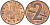 Швейцария 2 раппена 1970 KM 47 бронза UNC 4592-735