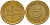 ФРГ 5 пфеннигов 1989 D J.382, KM 107 сталь плакированная латунью    4598-1059