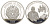 Тонга 1 паанга 1993 Иоганн Гутенберг KM 152 серебро PROOF 1091-7-32