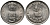Индия 5 рупий 1995 50 лет FAO KM 157 медно-никель UNC 4364-637