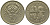ИСЛАНДИЯ 50 КРОН 1987 КРАБ KM 31 никель латунь 181-645
