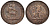 Испания 10 сентимо 1870 ОМ, лев со щитом KM 663 (Y54) медь 4117-523