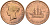 Канада, Нью-Брансуик 1/2 пенни 1854 Виктория (1837-1901) KM 3 медь    4599-521