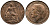 Великобритания 1 фартинг 1922 Георг V (1910-1936) KM 808.2, Spink 4060 бронза aUNC 117-745