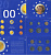 Нидерланды официальный набор из 6 монет (5, 10 и 25 центов; 1, 2 1/2 и 5 гульденов) 2000  KM SS84 (202, 203, 204, 205, 206 и 210)   BU    1-6-1-20