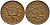 Барбадос 1 цент 1973 сломанный трезубец Британии KM 10 бронза 4396-1237