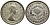 ЮАР 6 ПЕНСОВ 1958 ЕЛИЗАВЕТА II (1952-), ПРОБА 500, ДИАМЕТР 19,41 ММ. KM 48 серебро 4549-446