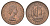 Великобритания 1/2 пенни 1957 Елизавета II (1952-2022) KM 896, Spink 4158 бронза aUNC 4662-1143