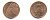 Великобритания 1 пенни 2010 Елизавета II (1952-2022) KM 1107, Spink B6 сталь плакированная медью 177-1232