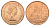 Великобритания 1 пенни 1967 Елизавета II (1952-2022) KM 897, Spink 4157 бронза UNC 4661-945