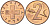 Швейцария 2 раппена 1970 KM 47 бронза UNC 4592-732