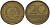 ГДР 20 пфеннигов 1969 A, первый год KM 11 латунь 92-936