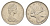 Канада 25 центов 1970 Елизавета II (1952-2022), олень KM 62b никель 4638-513