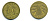 ГЕРМАНИЯ 10 РЕНТЕНПФЕННИГОВ 1924 A KM 33, J. 309, Weege 8 алюминиевая бронза 46-1346