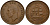 ЮАР 1 пенни 1943 Георг VI (1937-1952) KM 25 бронза 69-245