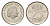 Нидерланды 25 центов 1980 Юлиана (1948-1980) KM 183 никель aUNC 192-1234