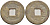 КИТАЙ 1 КЭШ ND 3,6 гр бронза 186-111