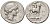 Римская Республика денарий 114-113 гг до н.э. монетарий Эмилий Лепид, ROMA, голова Ромы в диадеме/MN AEMILIO LEP, конная статуя на трехарочном постаменте, Рим, 3,85 гр Crawford 291/1 серебро 00-815-81