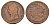 Франция 1 десим 1795-1800 KM 644 медь 69-1042