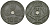 Бельгия 10 сантимов 1944 BELGIE - BELGIQUE KM 126 цинк 4172-116