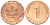 ФРГ 1 ПФЕННИГ 1977 J KM 105 J 380 сталь плакированная медью 3718-224