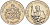 Гамбия 10 даласи 1992 визит папы Иоанна Павла VI KM 30 медно-никель BUNC 04-137-43
