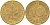ФРГ 10 пфеннигов 1976 G KM 108, J. 383 сталь плакированная латунью 58-536