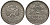 ФРГ 2 марки 1951 J J.386 KM 111 медно-никель плакированный никелем 1529-314