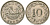 Мальта 10 центов 1972 баржа Великого магистра KM 11 медно-никель 4137-924