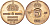 Швеция 5 эре 1964 U Густав VI Адольф (1950-1973) KM 822 бронза 4548-417
