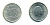 Нидерланды 25 центов 1955 Юлиана (1949-1980) KM 183 никель 76-363