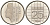 Нидерланды 25 центов 1984 Беатрикс (1980-2013) KM 204 никель UNC 4588-855