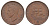 ЮАР 1 пенни 1952 Георг VI (1936-1952) KM 34.2 бронза 11-230-46