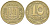 Украина 10 копеек 1992 KM 1.1a латунь 4614-455