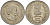 Индия 5 рупий 1985 на смерть Индиры Ганди KM 150 медно-никель aUNC 97-313