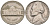 США 5 центов 1964 Джефферсон KM А192 медно-никель 92-1056