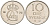Швеция 10 эре 1973 Густав VI Адольф (1950-1973) KM 835 медно-никель 4585-415