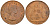 Великобритания 1 пенни 1966 Елизавета II (1952-2022) KM 897, Spink 4157 бронза 4607-1246