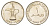 ОАЭ 1 дирхам 1995 AH 1410, кувшин KM 6.2 медно-никель UNC 4646-826