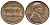 США 1 ЦЕНТ 1971 D, ЛИНКОЛЬН KM 201 медь цинк 93-1256