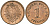 Германия 1 пфенниг 1876 D, Вильгельм I (1871-1888) KM 1, J. 1 медь aUNC 1525-142