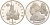 Россия 1 рубль 1992 серия выдающиеся личности России, П. С. Нахимов (1802-1855) KM 306 медно-никель PROOF 4536-121