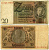 ГЕРМАНИЯ 20 РЕЙХСМАРОК 1929 Pick 181a бумага 3295-80-3