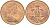 Великобритания 2 пенса 1971 Елизавета II (1952-2022) KM 916, Spink 4235 (C1) бронза 212-1251