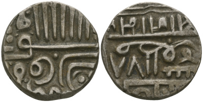 Индия, Наванагар (Nawanagar) 1 кори (kori) ND AH(9)78, frozen KM 5 серебро 1521-533